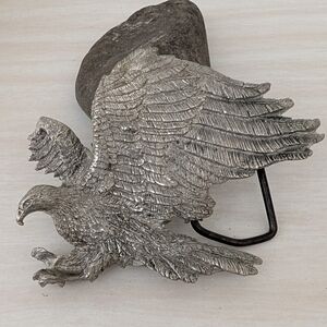 Vintage Cast Aluminum Eagle Belt Buckle